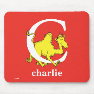 Tapis De Souris Dr Seuss's ABC : Letter C - White   Add Your Name