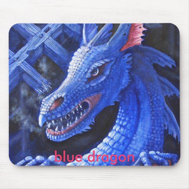 Tapis De Souris Dragon bleu (Devant)