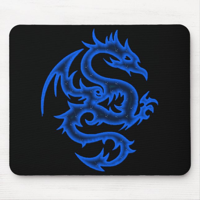 TAPIS DE SOURIS DRAGON BLEU (Devant)