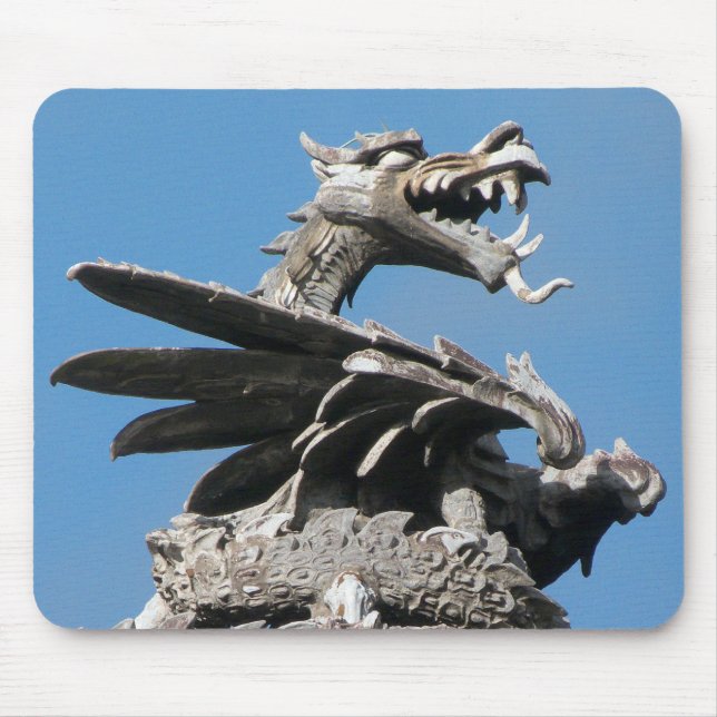 Tapis De Souris Dragon, City Hall Cardiff, Pays de Galles, Royaume (Devant)