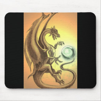 Tapis De Souris Dragon de coucher du soleil