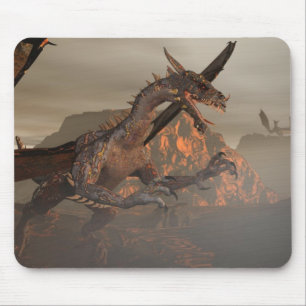 Tapis De Souris Dragon de feu Mousepad