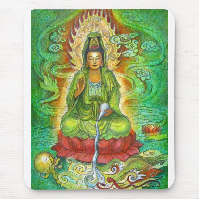 Tapis De Souris "Dragon d'eau" Kuan Yin (Devant)