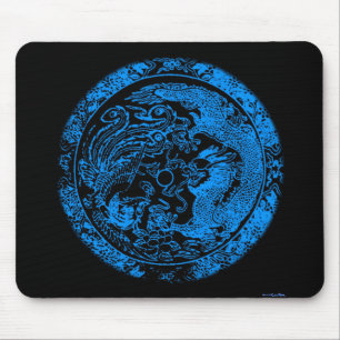 Tapis De Souris Dragon et Phoenix Mousepad