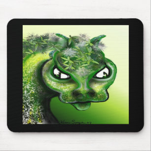 Tapis De Souris Dragon Mousepad de feuille