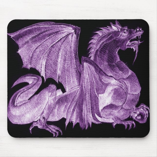 Tapis De Souris Dragon Mousepad pourpre principal (Devant)