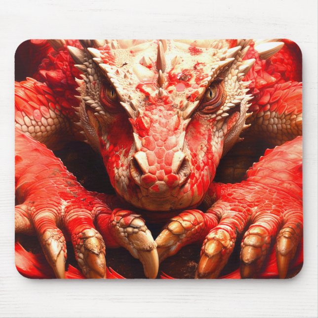 Tapis De Souris Dragon rouge (Devant)