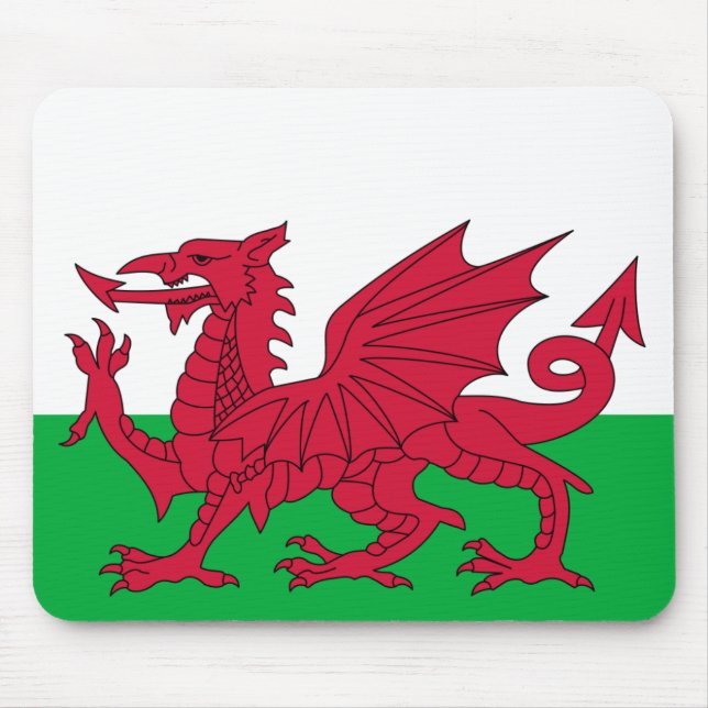Tapis De Souris Dragon rouge patriotique du Pays de Galles (Devant)