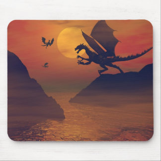 Tapis De Souris Dragon Sunset Mousepad