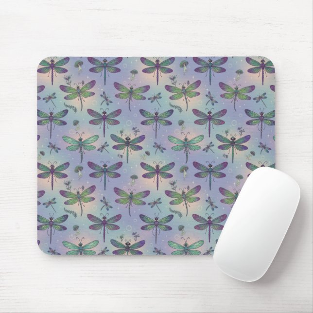 Tapis De Souris Dragonfly Pattern (Avec souris)