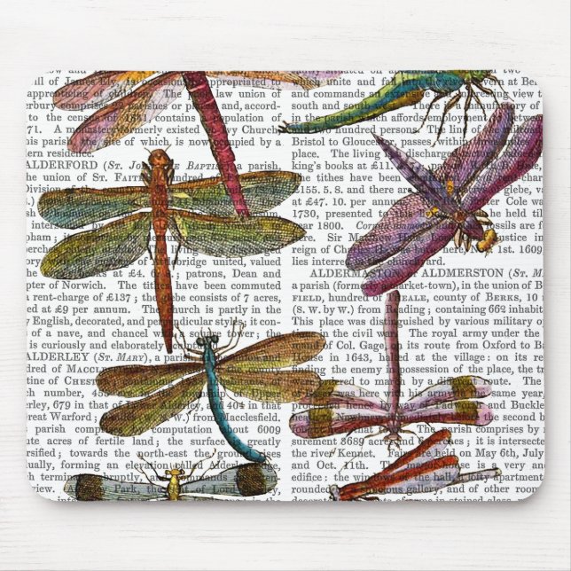 Tapis De Souris Dragonfly Print 4 (Devant)