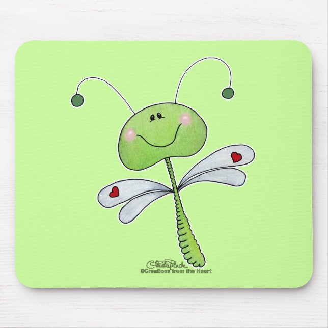Tapis De Souris Dragonfly with Hearts (Devant)
