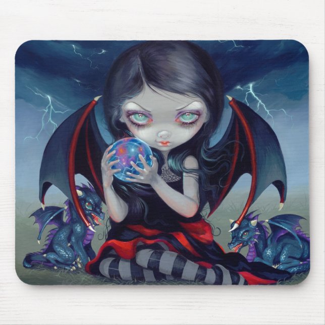 Tapis De Souris "Dragonling foncé" Mousepad (Devant)