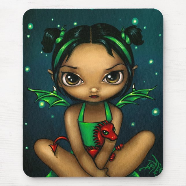 Tapis De Souris "Dragonling vert" Mousepad (Devant)