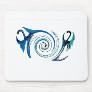 Tapis De Souris Dragons Bleus Mythiques