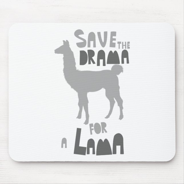 Tapis De Souris Drame de lama (Devant)