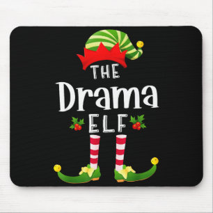 Tapis De Souris Drame de Noël Elf pyjama assorti X-mas Party