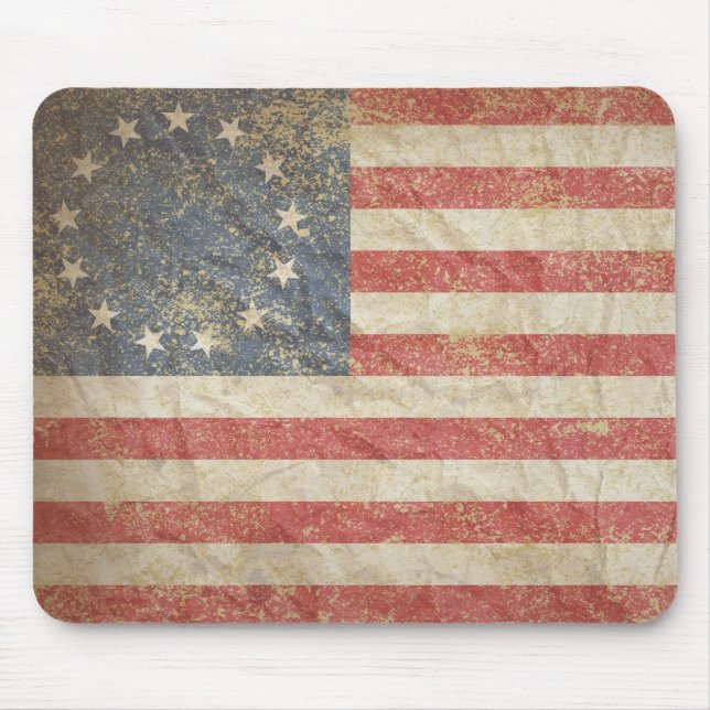 Tapis De Souris Drapeau 1776 des USA (Devant)