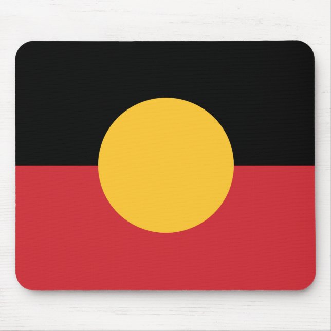 Tapis De Souris Drapeau aborigène australien (Devant)