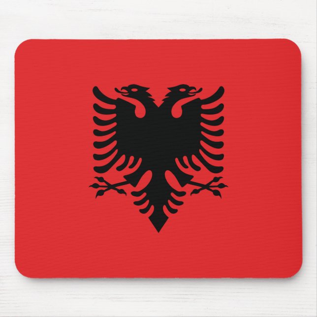 Tapis De Souris Drapeau Albanie (Devant)