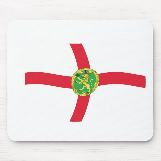 Tapis De Souris Drapeau Alderney Mousepad (Devant)