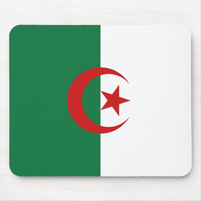 Tapis De Souris Drapeau Algérie Mousepad (Devant)