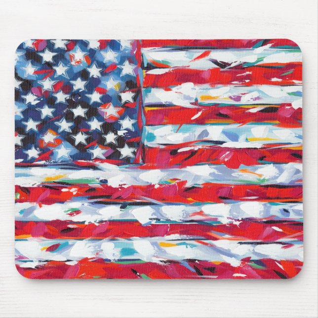 Tapis De Souris Drapeau américain (Devant)