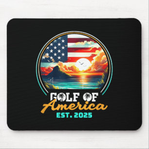 Tapis De Souris Drapeau Américain 2025 Golfe M