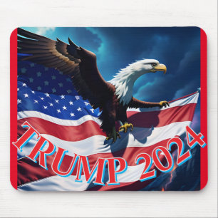 Tapis De Souris Drapeau américain Aigle TRUMP 2024