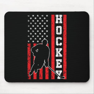 Tapis De Souris Drapeau américain de hockey garçons 4 juillet Hock