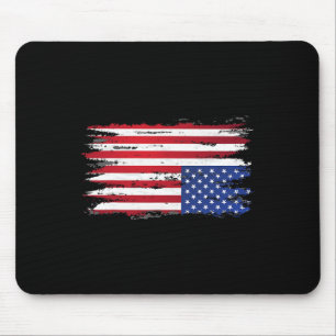 Tapis De Souris Drapeau Américain Distress À L'Encontre Du Patriot