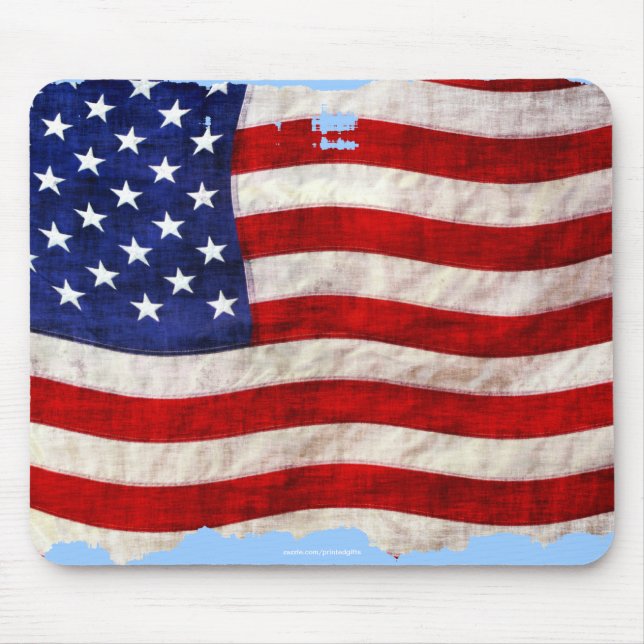 Tapis De Souris Drapeau américain États-Unis Patriotique Art Desig (Devant)
