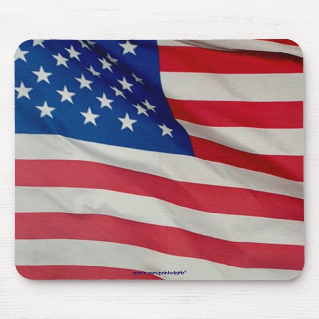 Tapis De Souris DRAPEAU AMÉRICAIN Étoiles & rayures Patriotique Mo (Devant)