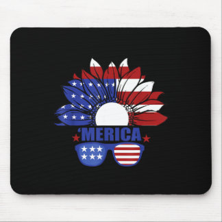 Tapis De Souris Drapeau Américain Merica 4 juillet Fête de l'Indép