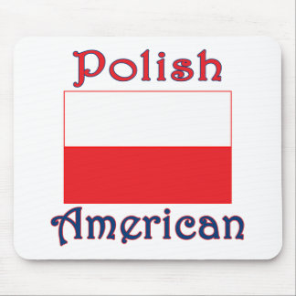 Tapis De Souris Drapeau américain polonais
