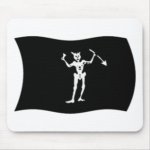 Tapis De Souris Drapeau Barbe Noire Mousepad