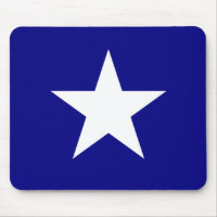 Drapeau bleu Bonnie avec Lone White Star Pad