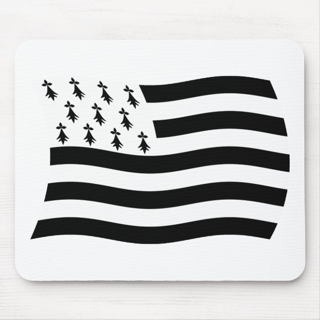 Tapis De Souris Drapeau breton Mousepad (Devant)