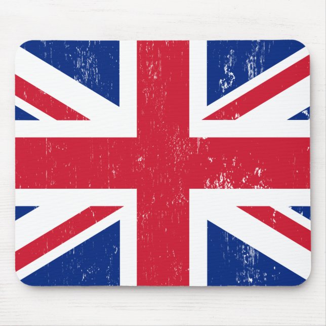 Tapis De Souris Drapeau britannique BRITANNIQUE de l'anglais de la (Devant)