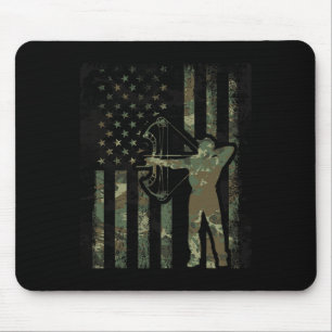 Tapis De Souris Drapeau Camo Américain Chasse De Chasse De Chasse 
