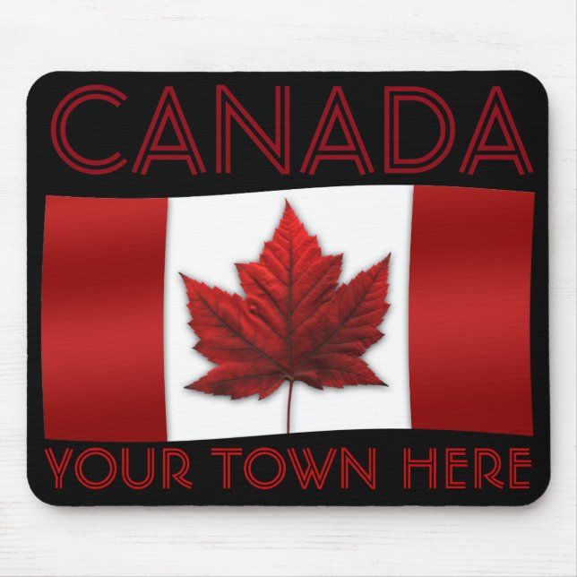 Tapis De Souris Drapeau Canada Mousepad Canada Maple Leaf Mousepad (Devant)