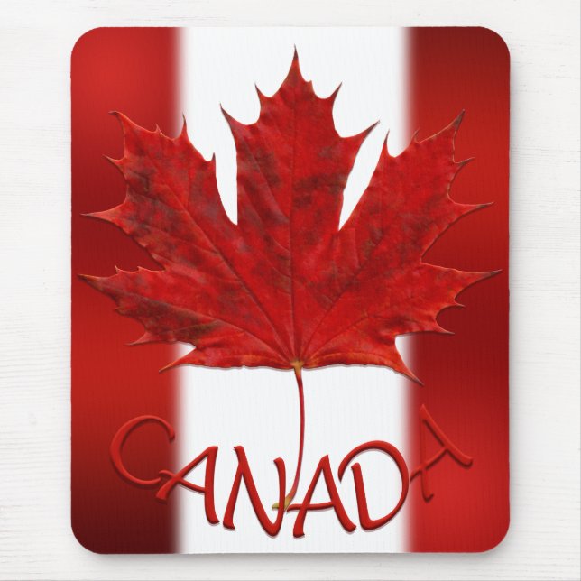 Tapis De Souris Drapeau Canada Mousepad Canada Maple Leaf Mousepad (Devant)