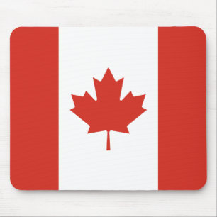 Tapis De Souris Drapeau canadien (Feuille d'érable) (Canada)