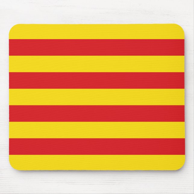 Tapis De Souris Drapeau catalan (Devant)