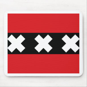 Tapis De Souris Drapeau d'Amsterdam