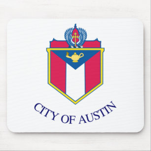 Tapis De Souris Drapeau d'Austin, Texas