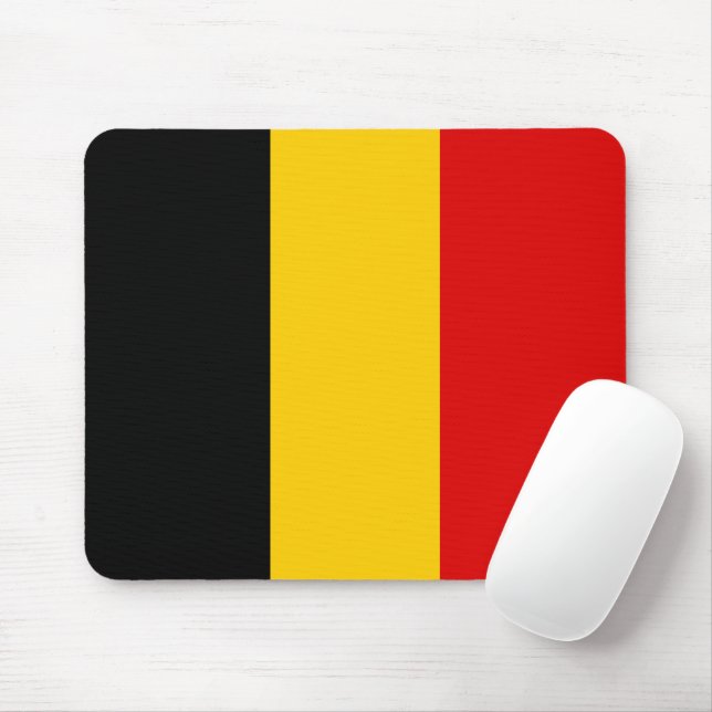 Tapis De Souris Drapeau de Belgique (Avec souris)