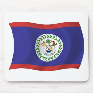 Tapis De Souris Drapeau de Belize Mousepad