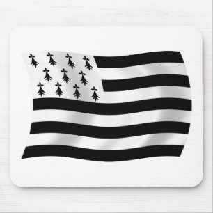 Tapis de souris Drapeau de Bretagne