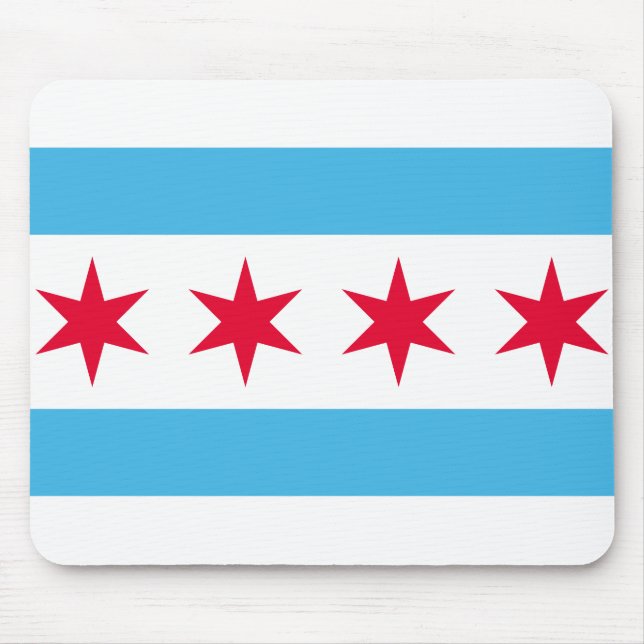 Tapis De Souris Drapeau de Chicago, Illinois (Devant)